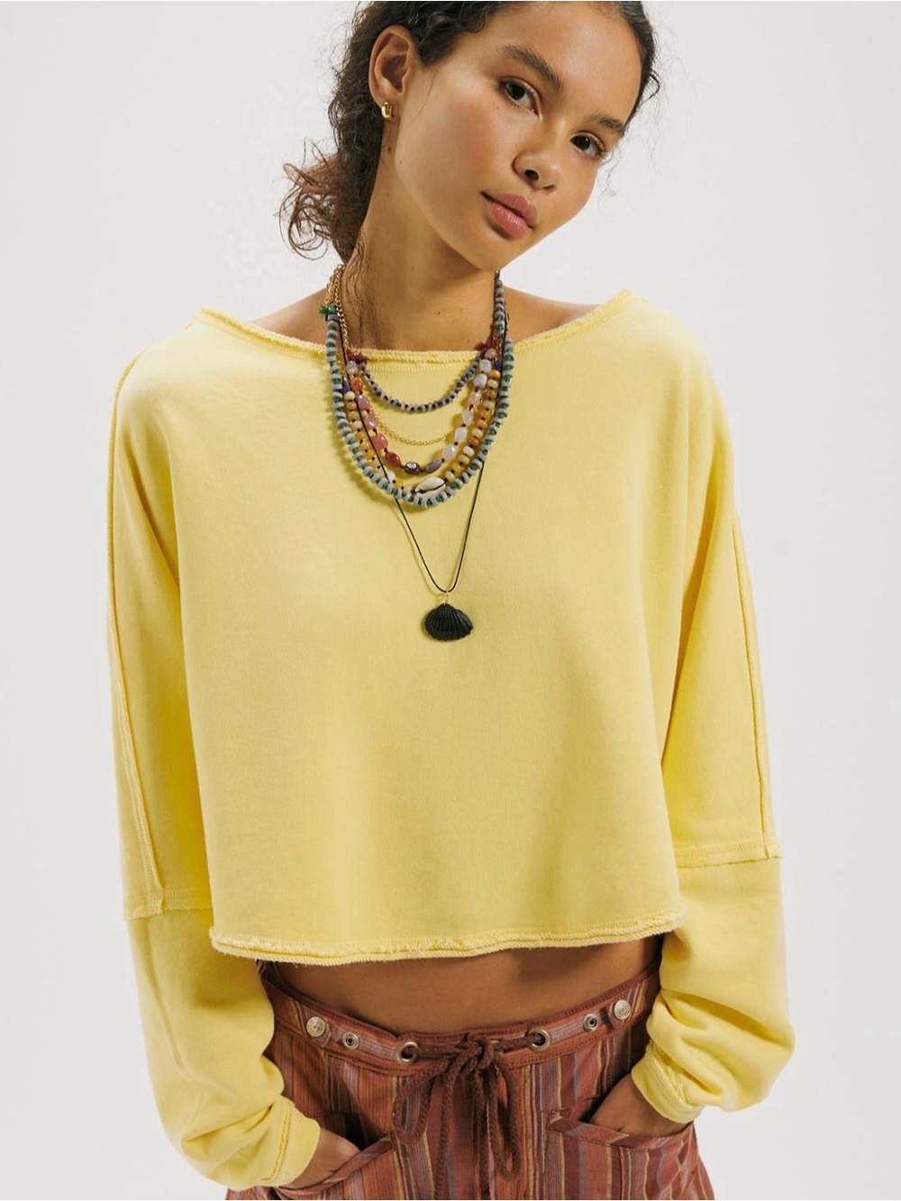 We The Free To The East Pullover in Double Butter, L, NWT